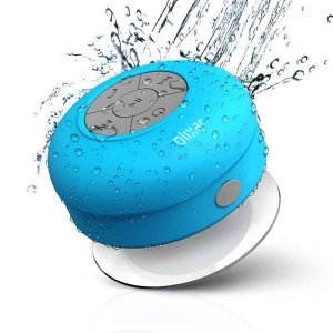 Escuche música mediante Bluetooth con este altavoz con ventosa resistente al agua. Ideal para los que le gustan tomar una ducha relajante.