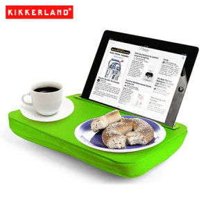 Use your tablet in bed, on the couch or on a plane all while you eat and more with the Kikkerland iBed Lap Desk in green. Great for students, travelers or anyone with a tablet computer.