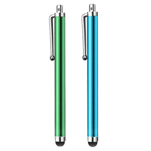 The PlayFect Smart Stylus is universal and works with all touch screen devices including your smartphone and tablets. These high quality stylus' come in a twin pack one in Blue and Green consisting of an anti scratch rubber touch.