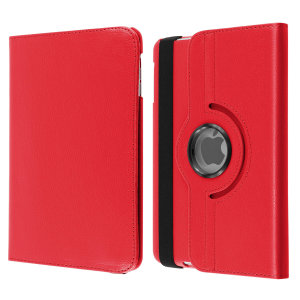 A lightweight red leather-style stand case. Offering perfect protection for your iPad Mini 3 / 2 / 1 while also offering a unique look and feel.