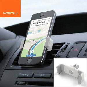 The world's most portable car mount for smartphones, attaching to any air vent and weighing only 23g makes The Kenu Airframe in white perfect for everyday use.