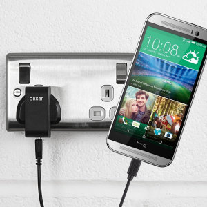 Charge your HTC One M8 quickly and conveniently with this compatible 2.5A high power charging kit. Featuring mains adapter and USB cable.