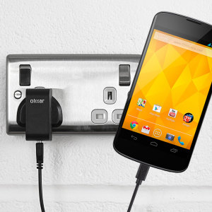 Charge your Google Nexus 4 quickly and conveniently with this compatible 2.4A high power charging kit. Featuring mains adapter and USB cable.
