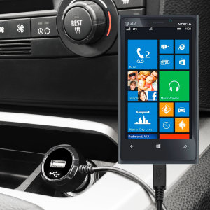 Laden Sie Ihr Micro-USB-Gerät unterwegs auf, mit diesem Hochleistungs 2.4A Lumia 920 Kfz-Ladegerät mit ausziehbarem Spiralkabel-Design.