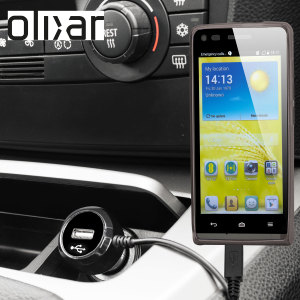 Keep your EE Kestrel fully charged on the road with this Olixar high power 2.4A Car Charger, featuring extendable spiral cord design. As an added bonus, you can charge an additional USB device from the built-in USB port!