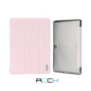The pink Rock Elegant Smart Stand Case and the Samsung Galaxy Tab S 10.5 were made for each other. Providing a perfect fit, full body protection, media viewing stand and sleep / wake functionality, the Rock Case is sure to brighten up your Tab S 10.5.