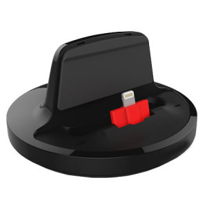Mantenga su iPhone 6s / 6 / 5 totalmente cargado y listo para funcionar con esta base y soporte de sincronización con conector lightning.