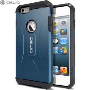 The Obliq Xtreme Pro Dual Layered Tough Case in blue is a hybrid ergonomic protective case for the iPhone 6S / iPhone 6, providing fantastic shock absorption without adding excessive bulk.