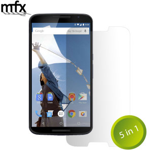MFX Google Nexus 6 Screen Protector 5-in-1 Pack Case