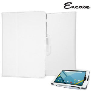 The Encase Stand and Type Case in white not only gives full body protection to the Google Nexus 9, it also features sleep / wake functionality to preserve your Nexus 9's battery as well as a handy stand feature for typing.