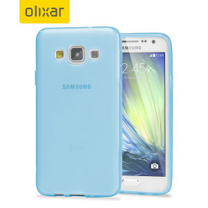 Custom moulded for the Samsung Galaxy A5 2015. This light blue Olixar FlexiShield case provides a slim fitting stylish design and durable protection against damage, keeping your device looking great at all times.
