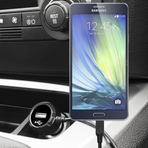 Keep your Samsung Galaxy A7 2016 fully charged on the road with this high power 2.4A Car Charger, featuring extendable spiral cord design. As an added bonus, you can charge an additional USB device from the built-in USB port!