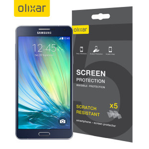 Pack de 5 Protections d’écran Samsung Galaxy A7 2015 Olixar