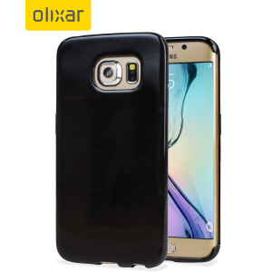 Custom moulded for the Samsung Galaxy S6 Edge, this black FlexiShield case by Olixar provides slim fitting and durable protection against damage.