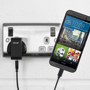 Charge your HTC One M9 quickly and conveniently with this compatible 2.5A high power charging kit. Featuring mains adapter and USB cable.