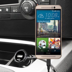 Keep your HTC One M9 fully charged on the road with this high power 2.4A Car Charger, featuring extendable spiral cord design. As an added bonus, you can charge an additional USB device from the built-in USB port!