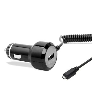Keep your LG G4 fully charged on the road with this high power 2.4A Car Charger, featuring extendable spiral cord design. As an added bonus, you can charge an additional USB device from the built-in USB port!