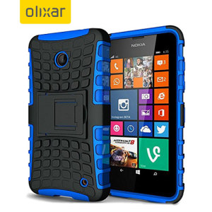 Proteja su Microsoft Lumia 535 con esta resistente funda compuesta de una capa TPU y otra resistente a impactos.