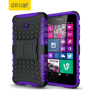 Proteja su Microsoft Lumia 535 con esta resistente funda compuesta de una capa TPU y otra resistente a impactos.
