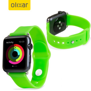 With this silicone rubber wrist strap in green from Olixar you can customise your beautiful new Series 3 / 2 / 1 Apple Watch Sport 42mm to suit your personal style with this high performance material, designed to be durable, strong and comfortable.