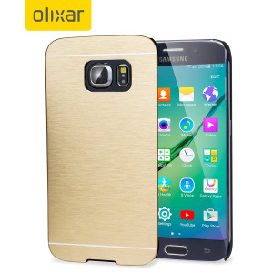 Schützendes Polycarbonate Material Aluminiumplatte bietet attraktives Design Bewahrt das schlanke und leichte Design des Samsung Galaxy S6 Edge Alle Anschlüsse, Tasten und Funktionen frei zugänglich