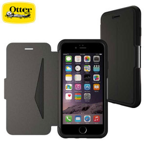 A sophisticated lightweight black genuine leather case, the OtterBox genuine leather wallet cover offers perfect protection for your iPhone 6S / 6, as well as featuring slots for your cards, cash and documents.