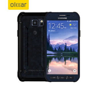 Custom moulded for the Samsung Galaxy S6 Active, this black FlexiShield case by Olixar provides slim fitting and durable protection against damage.