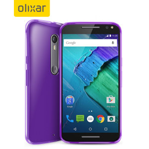 Custom moulded for the Moto X Pure Edition, the FlexiShield case in purple provides slim fitting, stylish design and protection against damage, keeping your device looking great at all times.