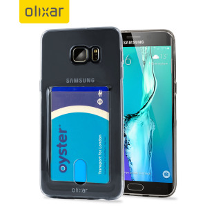 Coque Gel Samsung Galaxy S6 Edge Plus Flexishield Slot - Gris