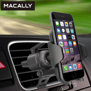 Keep your phone close at hand and safely in view while driving with the Macally Venti Universal Air Vent Holder with one hand mounting & dismounting.