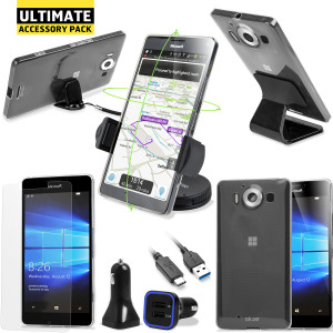 The Ultimate Pack for the Microsoft Lumia 950 consists of fantastic must have accessories designed specifically for the Lumia 950.