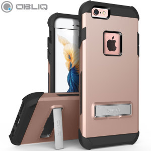 Dekslet Obliq Skyline Pro Stand er en hybrid, ergonomisk og beskyttende deksel til iPhone 6S / 6 som tilbyr et utmerket beskyttelse uten å legge ved ekstra bulk. Dekslet har også et stativ for visning av media.