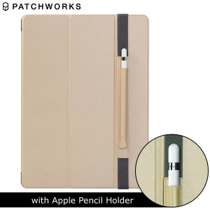 The Smart Cover just got smarter! Built-in magnets draw this champagne gold Smart Case to the iPad Pro 12.9 2015 or a perfect fit that not only protects, but also wakes up, stands up and brightens up your iPad. Includes a holder for your Apple Pencil.
