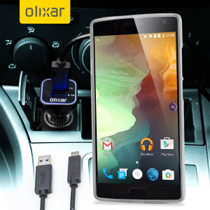 Keep your OnePlus 2 fully charged on the road with this compatible Olixar high power dual USB 3.1A Car Charger with an included high quality USB to USB-C charging cable.