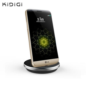 Synkronisera och ladda din LG G5 med denna stilfulla stationär docken som är även skal kompatibel och fungerar som utmärkt bordsställ. Stöder USB-C (USB typ C).