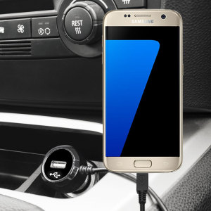 Keep your Samsung Galaxy S7 fully charged on the road with this high power 2.4A Car Charger, featuring extendable spiral cord design. As an added bonus, you can charge an additional USB device from the built-in USB port!