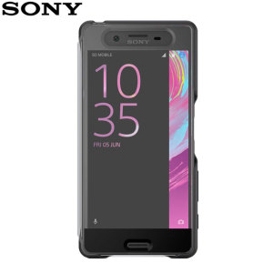 Esta funda oficial de Sony, la SCR50, está fabricada específicamente para el Xperia X, proporcionando una protección y funcionalidad manteniendo la pantalla del dispositivo utilizable, perfecta para ver notificaciones y responder o rechazar llamadas.