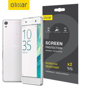 Keep your Sony Xperia XA's screen in pristine condition with this Olixar scratch-resistant screen protector 2-in-1 pack.