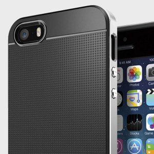 Behold den tynne profilen av din fantastiske IPhone SE samtidig som den får et utmerket beskyttelse med dekslet Spigen Neo Hybrid.