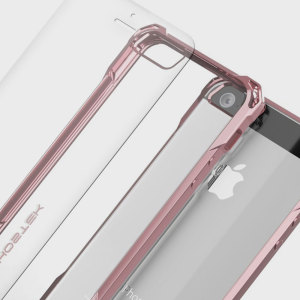 Schützt die Seiten und Rückseite des iPhone SE mit diesem robusten Hülle von Ghostek. In der Verpackung finden Sie auch Tempered Glas Displayschutz, damit Ihr Handy komplet geschützt ist.