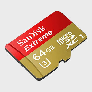 Reduce your transfer times with this fast Micro SD card from SanDisk. With 64GB of storage and UHS Speed Class 3 (U3) rating, this Micro SDHC card is perfect for 4K video capture as well as photo and file storage.