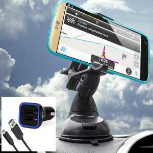 Das Pack enthält wesentliche Elemente, die Sie für Ihr Handy während einer Autofahrt benötigen. Ausgestattet mit einem robusten Autohalterung und einem Autoladegerät mit zusätzlichen USB-Port für Ihr LG G5.