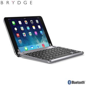 This durable highly stylish BrydgeMini 2 iPad aluminium Bluetooth keyboard case in Space Grey lets you type faster, while at the same time protecting your iPad Mini 4 and also features backlit keys.
