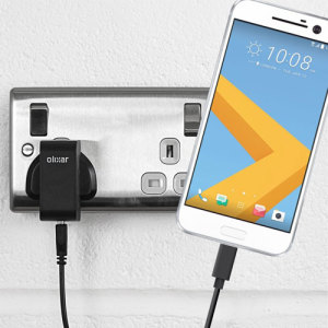 Charge your HTC 10 and any other USB device quickly and conveniently with this compatible 2.5A high power USB-C UK charging kit. Featuring a UK wall adapter and USB-C cable.