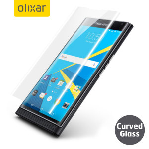 Keep your BlackBerry Priv's screen in pristine condition with this Olixar Tempered Glass screen protector, designed to cover and protect even the curved edges of the phone's unique display for true full cover edge-to-edge screen protection.
