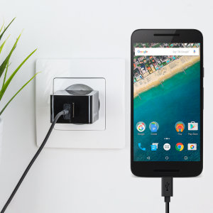 Laden Sie Ihr Google Nexus 5X oder anderes USB Gerät mit dem Olixar High Power 2.4A EU Ladeadapter und micro USB Kabel in einem Set.