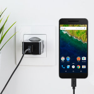 Laden Sie Ihr Google Nexus 6P oder anderes USB Gerät mit dem Olixar High Power 2.4A EU Ladeadapter und USB-C Kabel in einem Set.