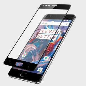 Keep your OnePlus 3T / 3's screen in pristine condition with this Olixar Tempered Glass screen protector, designed to fully cover the front of the phone. Black edges match the black fronted phone perfectly.