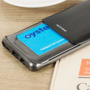 Designed for the Samsung Galaxy Note 7, this black coloured dual layered card case from Matchnine provides a perfect fit and durable protection against scratches, knocks and drops with the added convenience of a credit card-sized sliding slot.