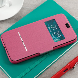 The Moshi Sensecover is een unieke case met een 'touch sensitive' cover waarmee je gemakkelijk oproepen kan beantwoorden en de tijd/datum bekijken zonder de case te openen.